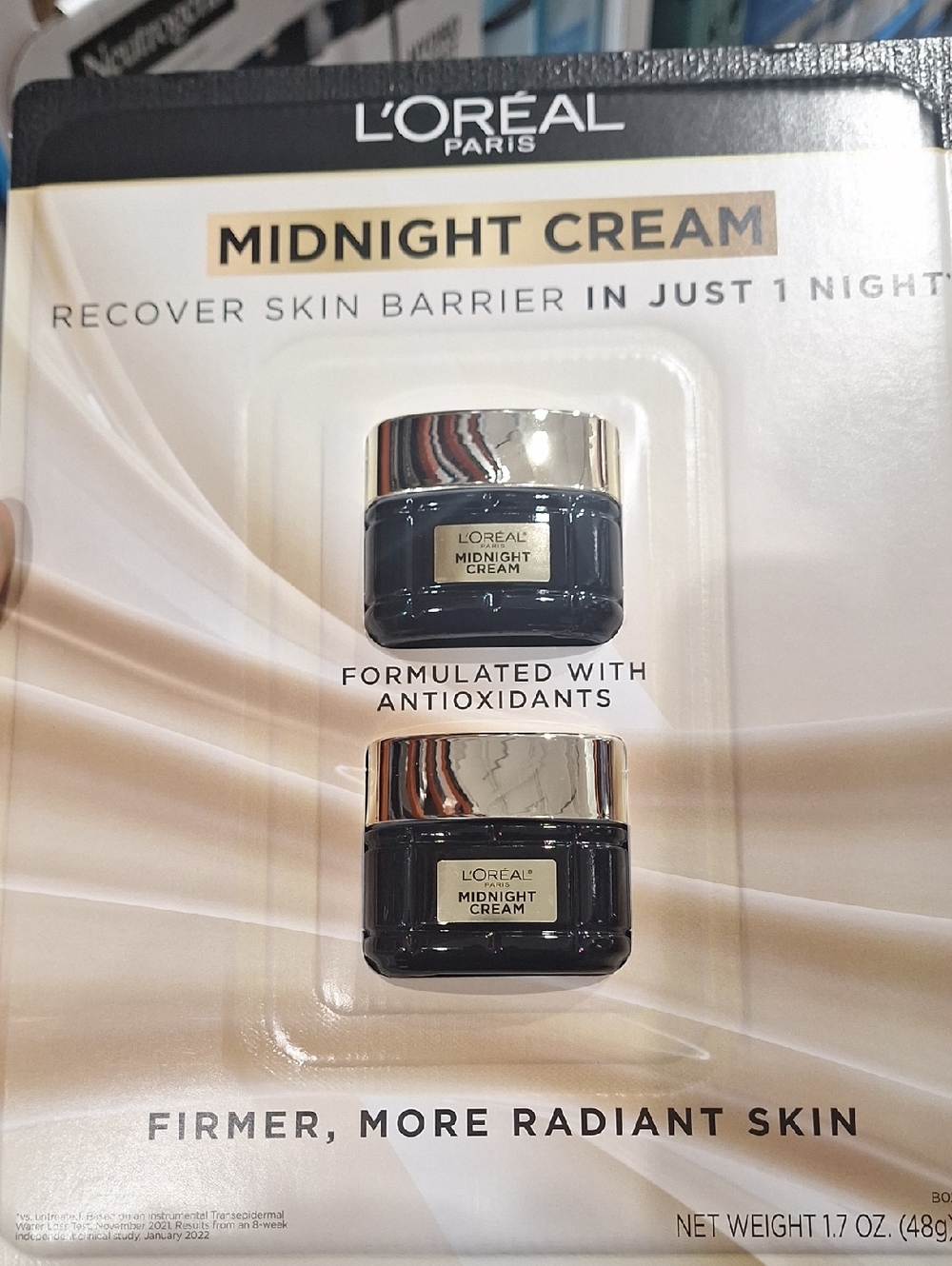 L'Oreal Midnight Cream Night Moisturizer - Black and Gold